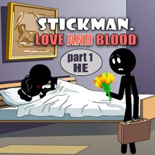 Скачать взломанную Stickman Love And Blood. He на Андроид - Мод много монет
