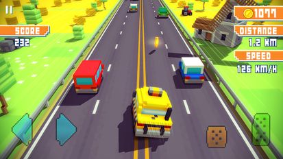 Скачать взломанную Blocky Highway: Traffic Racing на Андроид - Мод бесконечные деньги