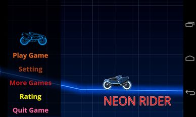 Скачать взломанную Neon Rider на Андроид - Мод много монет