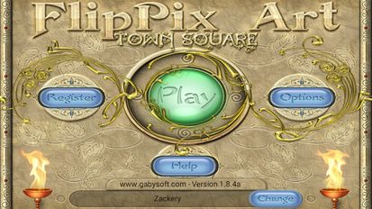 Скачать взломанную FlipPix Art - Town Square на Андроид - Мод бесконечные деньги