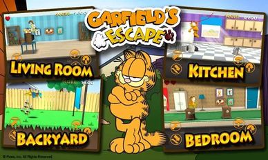 Скачать взломанную Garfield's Escape Premium на Андроид - Мод все открыто