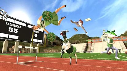 Скачать взломанную Goat Simulator на Андроид - Мод много монет