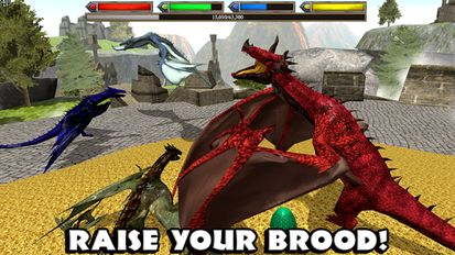 Скачать взломанную Ultimate Dragon Simulator на Андроид - Мод много монет