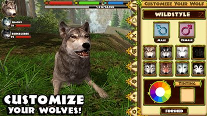 Скачать взломанную Ultimate Wolf Simulator на Андроид - Мод много монет