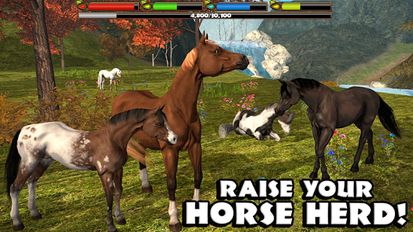 Скачать взломанную Ultimate Horse Simulator на Андроид - Мод много монет