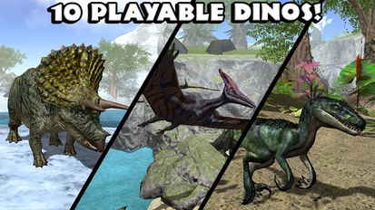 Скачать взломанную Ultimate Dinosaur Simulator на Андроид - Мод много монет