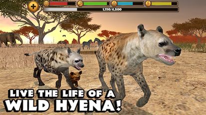 Скачать взломанную Hyena Simulator на Андроид - Мод все открыто