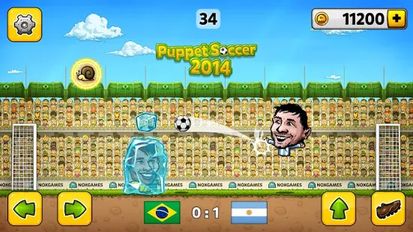 Скачать взломанную Puppet Soccer 2014 - футбол на Андроид - Мод много монет