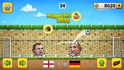 Скачать взломанную Puppet Soccer 2014 - футбол на Андроид - Мод много монет