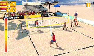 Скачать взломанную Пляжный волейбол 3D на Андроид - Мод много монет