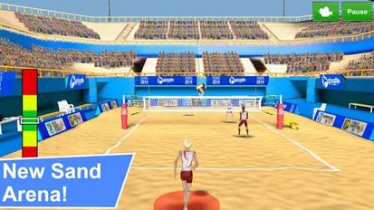 Скачать взломанную Волейбол 3D на Андроид - Мод много монет