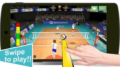 Скачать взломанную Волейбол 3D на Андроид - Мод много монет
