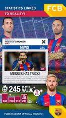 Скачать взломанную FC Barcelona Fantasy Manager на Андроид - Мод много монет