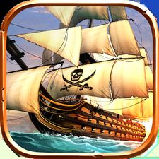 Скачать взломанную Ships of Battle Age of Pirates на Андроид - Мод много монет