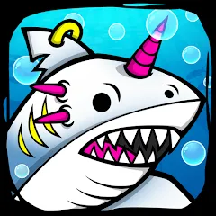 Взлом Shark Evolution: Idle Game (Шарк Эволюшн)  [МОД Много денег] - стабильная версия apk на Андроид