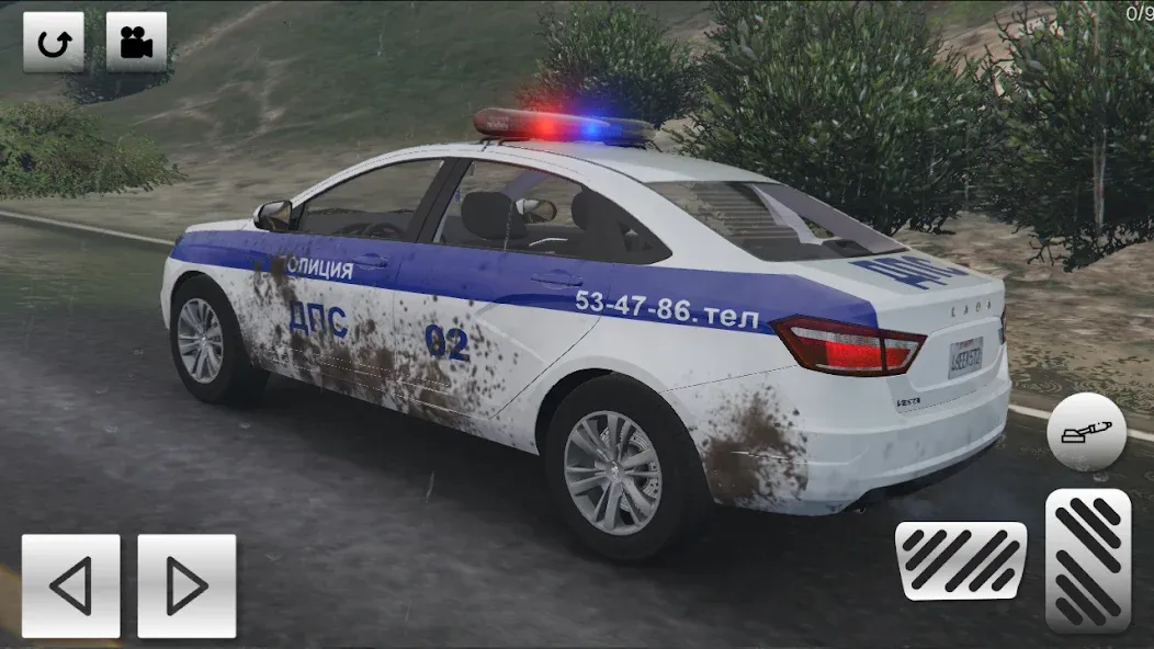 Полицейские гонки: ЛАДА Веста  [МОД Все открыто] Screenshot 2