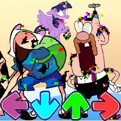 Скачать взломанную Finn Digital Darkness Battle (Финн Пибби  Рэп Батл)  [МОД Много денег] - полная версия apk на Андроид