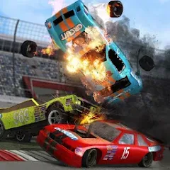 Взломанная Demolition Derby 2 (Демолиция Дерби 2)  [МОД Mega Pack] - полная версия apk на Андроид