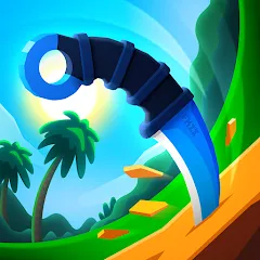 Взломанная Flippy Knife: 3D flipping game (Флиппи Найф)  [МОД Много монет] - стабильная версия apk на Андроид