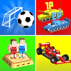 Взлом Cubic 2 3 4 Player Games (убик 2 3 4)  [МОД Unlocked] - полная версия apk на Андроид