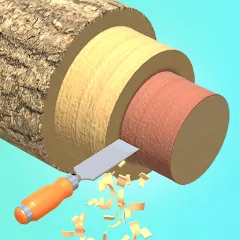 Скачать взломанную Wood Turning 3D - Carving Game  [МОД Меню] - стабильная версия apk на Андроид