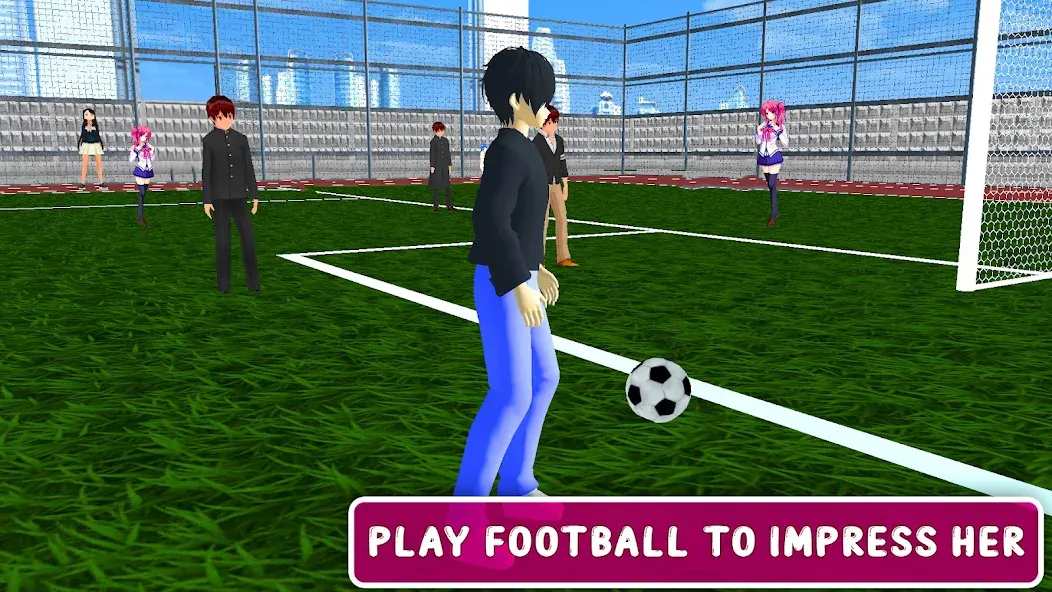 Anime High School Love Story  [МОД Много монет] Screenshot 3