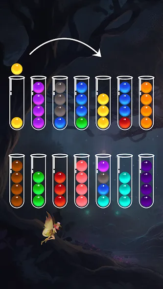Ball Sort - Color Puzzle Game (Болл Сорт)  [МОД Unlocked] Screenshot 1