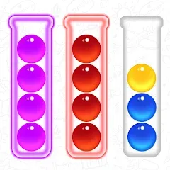 Взломанная Ball Sort - Color Puzzle Game (Болл Сорт)  [МОД Unlocked] - стабильная версия apk на Андроид