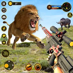 Взлом Sniper Animal Deer Hunter Game (Снайперские игры на животных)  [МОД Бесконечные монеты] - стабильная версия apk на Андроид