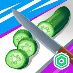Скачать взломанную Super Slices Robux Roblominer (упер Слайсес Робукс Робломайнер)  [МОД Unlimited Money] - полная версия apk на Андроид