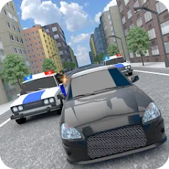 Скачать взлом Police Car Chase  [МОД Mega Pack] - полная версия apk на Андроид