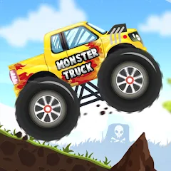 Взломанная Kids Monster Truck Racing Game  [МОД Много монет] - последняя версия apk на Андроид