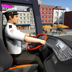 Взломанная City Coach Bus City Bus Games  [МОД Много монет] - стабильная версия apk на Андроид