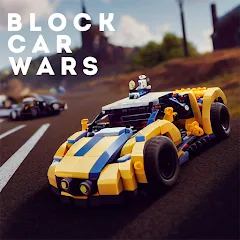 Скачать взломанную Block Car Wars Brick Car Crash (Блок Автомобильные Войны Кирпич Автомобильная Авария)  [МОД Бесконечные монеты] - стабильная версия apk на Андроид