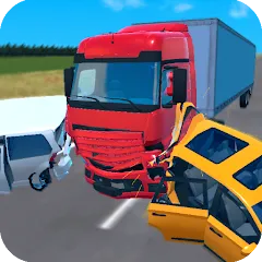 Взлом Truck Crash Simulator Accident (Симулятор ДТП с грузовиком)  [МОД Бесконечные монеты] - стабильная версия apk на Андроид