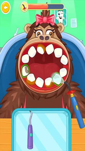 Children's doctor : dentist  [МОД Бесконечные монеты] Screenshot 4