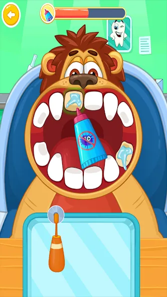 Children's doctor : dentist  [МОД Бесконечные монеты] Screenshot 5