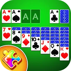 Взломанная Solitaire Puzzle : Card Jigsaw (Солитер головоломка)  [МОД Много монет] - последняя версия apk на Андроид
