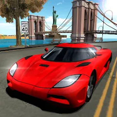 Взломанная Car Driving Simulator: NY (Симулятор вождения автомобиля)  [МОД Unlimited Money] - стабильная версия apk на Андроид