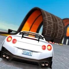 Скачать взломанную Car Stunt Races: Mega Ramps (Кар Стант Рейсы)  [МОД Menu] - последняя версия apk на Андроид