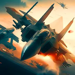 Взломанная Aircraft Strike: Jet Fighter  [МОД Unlocked] - последняя версия apk на Андроид