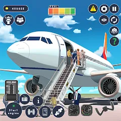Взлом Airplane Game Flight Simulator  [МОД Бесконечные деньги] - стабильная версия apk на Андроид