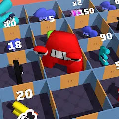 Взломанная Alphabet Battle: Room Maze (Алфавит батл)  [МОД Unlocked] - последняя версия apk на Андроид
