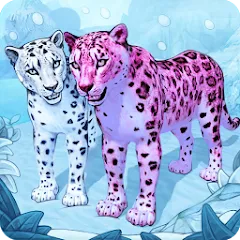 Взломанная Snow Leopard Family Sim Online  [МОД Бесконечные деньги] - полная версия apk на Андроид