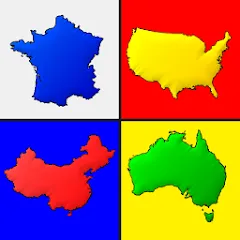 Взломанная Maps of All Countries Geo-Quiz  [МОД Menu] - последняя версия apk на Андроид