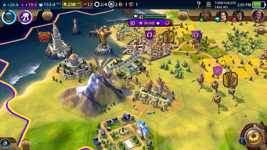 Civilization VI - Build A City (Цивилизация )  [МОД Бесконечные монеты] Screenshot 1