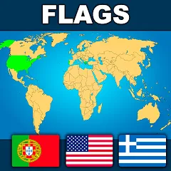 Скачать взлом Geography: Flags Quiz Game  [МОД Mega Pack] - последняя версия apk на Андроид