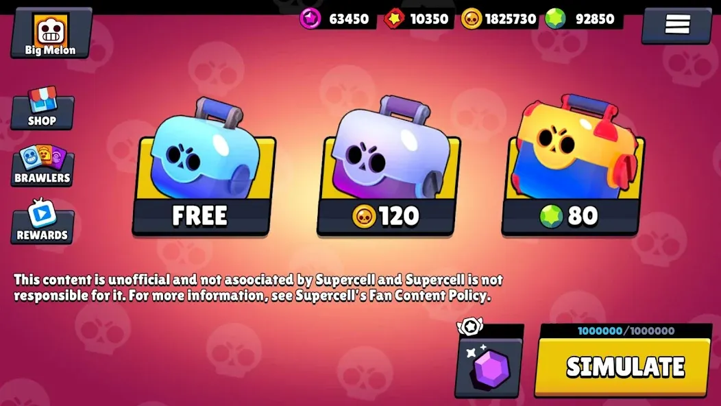Box Simulator for Brawl Stars  [МОД Все открыто] Screenshot 1