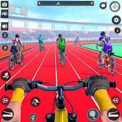 Взломанная BMX Cycle Race 3d Cycle Games (гонка на велосипедах 3D игры на велосипеде)  [МОД Unlocked] - полная версия apk на Андроид