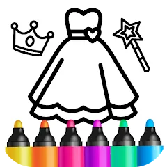 Взлом Bini Game Drawing for kids app (Бини)  [МОД Mega Pack] - последняя версия apk на Андроид